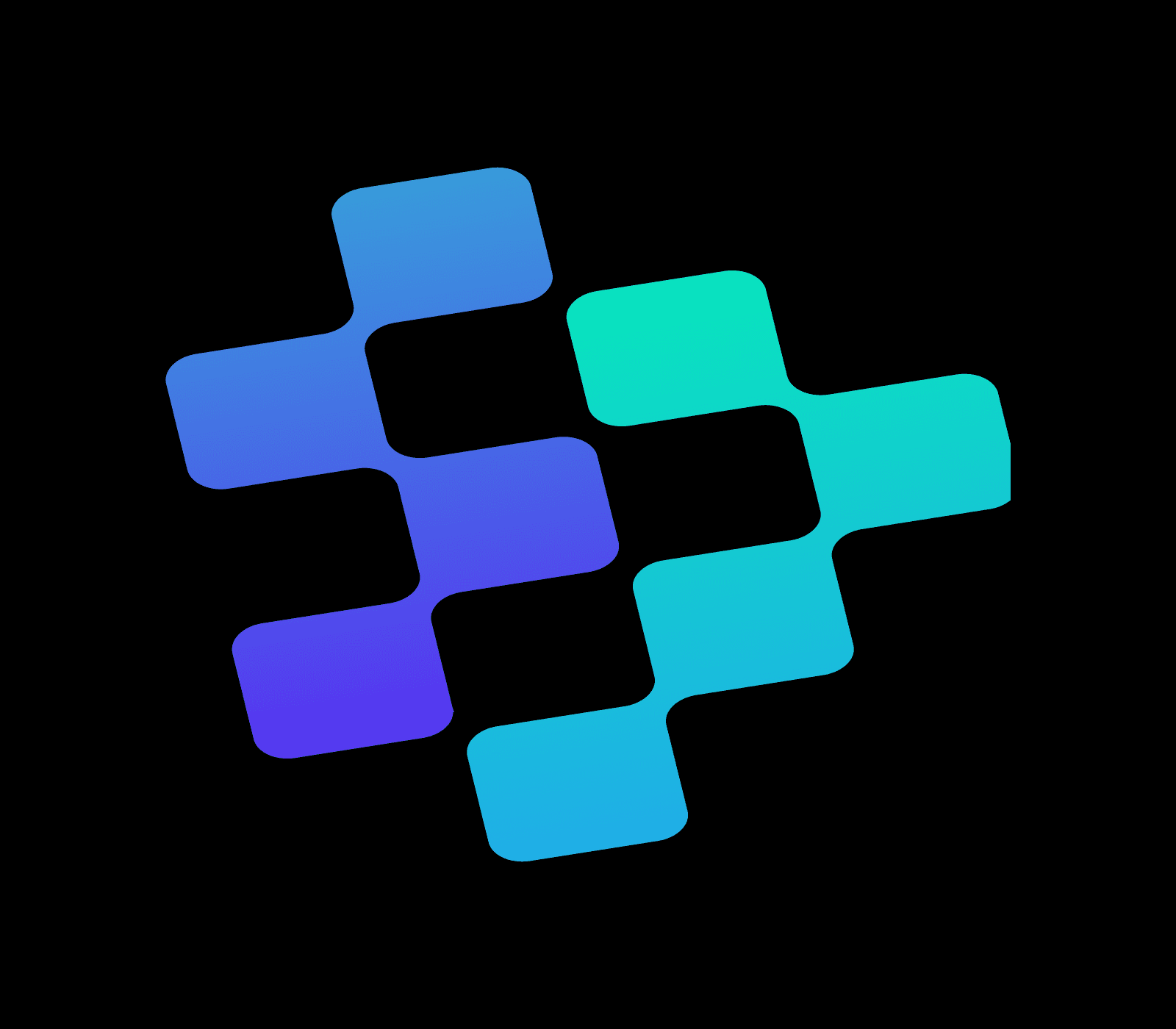 Full-color SVP Chain symbol on black background